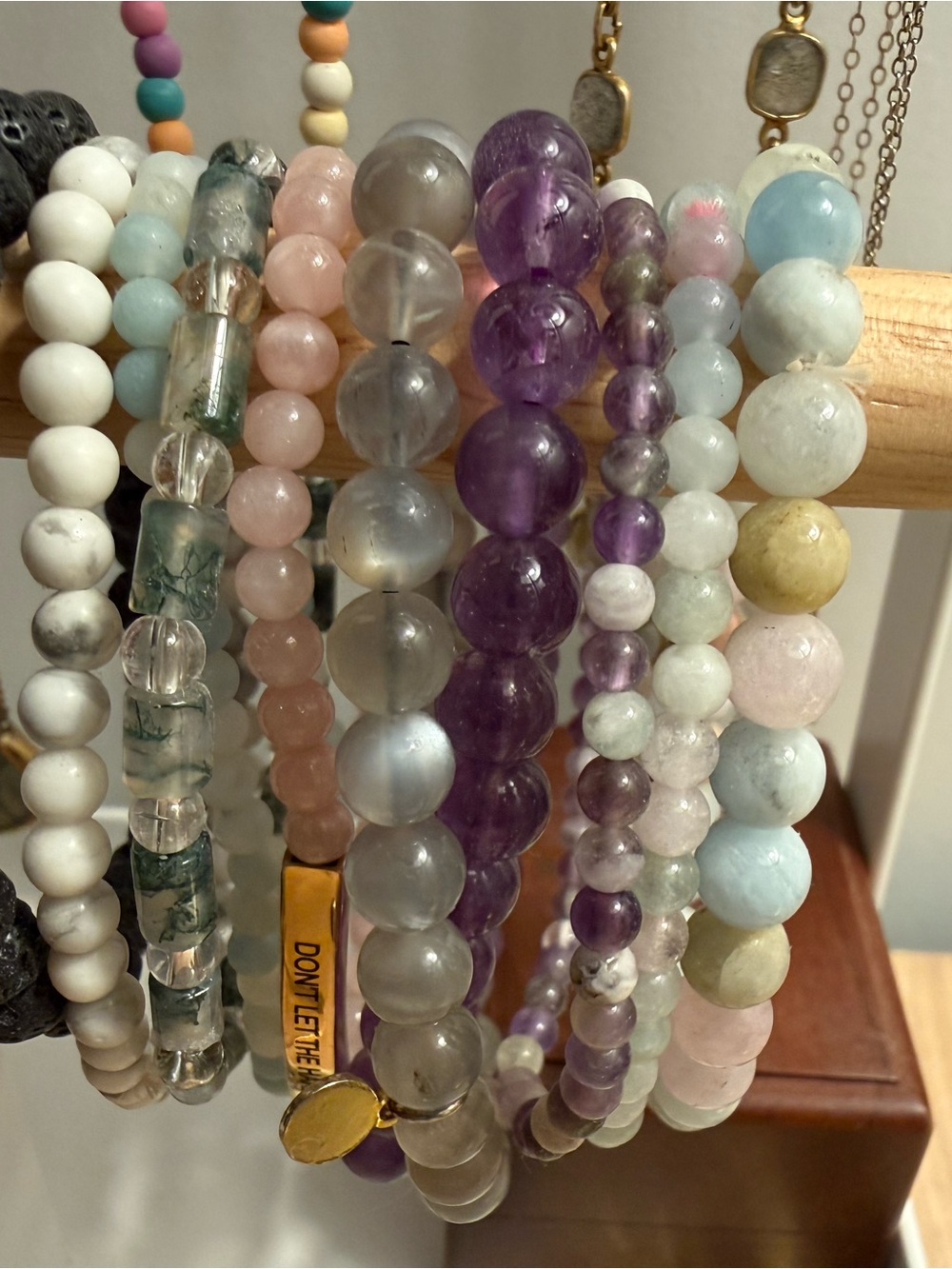 10 unique crystal bracelets. Valued over $250